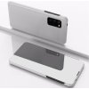 Púzdro SES Zrkadlové silikónové flip Honor 9X Lite - strieborné