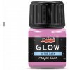 Akrylová farba 30 ml, svieti v tme, ružová