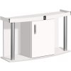 Diversa Comfort stolík pod akvárium 120x40x67 cm biela vypuklá
