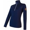 Dámska mikina krátky zips SENSOR MERINO UPPER deep blue M