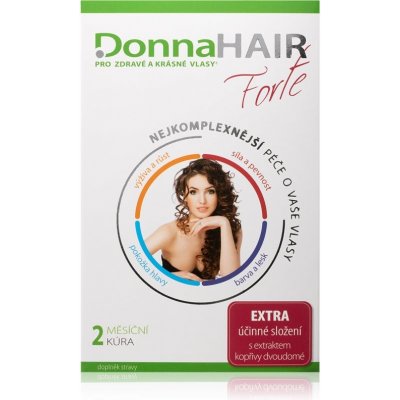 DonnaHAIR FORTE kapsuly pre zdravé a krásne vlasy 60 cps