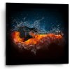 Sablio Obraz Ohnivá gitara - 50x50 cm