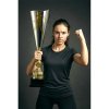 Pohár zlatý/strieborný - Futbal Lux: 62,5 cm