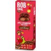 Jablkovo-jahodová desiata Bob Snail v mliečnej čokoláde 30 g bez cukru