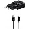 EP-TA200EBE + ECB-DU4EBE Samsung 15W Cestovní nabíječka + microUSB Datový Kabel Black (OOB Bulk) 57983121591