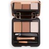 Makeup Revolution London Brow Sculpt Kit set a paletka na obočie Medium Brown 2,2 g