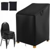 Obal na záhradnú stoličku 70 x 70 x 125 cm čierny