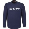 CCM Mikina Locker Room Fleece Crew SR - Senior, XS, tmavě modrá