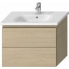Kúpeľňová skrinka pod umývadlo Jika Mio-N 75x44,5x59 cm v dekore jaseň H40J7164013421