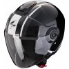 Moto přilba SCORPION EXO-CITY II VEL metalická černo/bílá - Velikost S