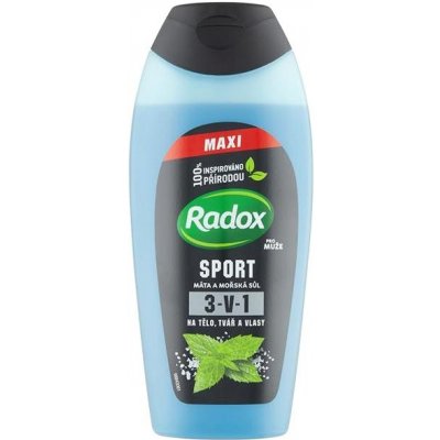 Radox Men Feel Sporty Watermint & Sea Minerals 2v1 sprchový gél 400 ml