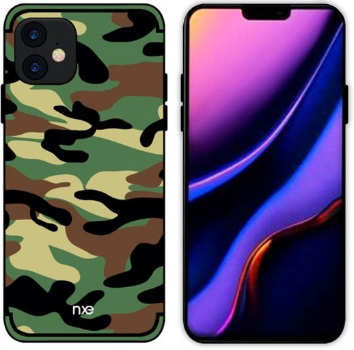 NXE maskáčové iPhone 11 - tmavozelené