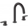 Hansgrohe Vernis Blend - Umývadlová batéria s výpusťou, 3-otvorová inštalácia, matná čierna - 71553670