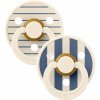 Bibs Studio Colour Pin cumlíky kaučuk 2ks Ivory Steel Blue Mix