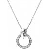 Hot Diamonds Moderný strieborný náhrdelník s diamantom woven DP866