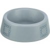 Keramická miska pro psy s nápisem DOGS, šedo 0,4 l ø 16 cm