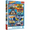 Puzzle Hot Wheels Autíčka 2x70 dílků