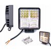 LED PRACOVNÁ LAMPA S HALOGÉNOVÝM PANELOM 12V 24V 38LED 114W HLINÍKOVÁ