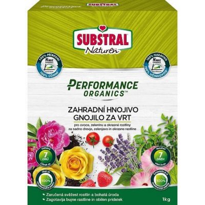 Substral granulovaný Performance Organics záhrada 1 kg