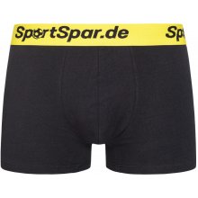 SportSpar pánske boxerky čierna a žltá