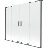 Mexen Velar L Duo vaňová zástena 2-krídlová posuvná 180 x 150 cm, transparentná, gun metal - 896-180-003-02-95