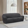 Nueva Textura poťahy RUBINIA antracitová trojkreslo 180 - 230 cm