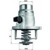 Termostat chladenia MAHLE TM 27 101