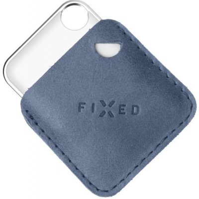 Bluetooth lokalizačný čip FIXED Case for Tag z pravej hovädzej kože s Tagom podpora Find My modré (FIXTAG-C2-BL)