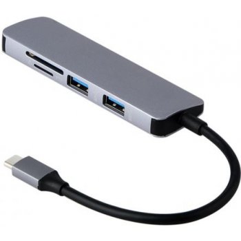 AppleKing uSB-C rozbočovač 5v1 s 3 portami USB 3.0 / slot na SD / micro SD  kartu pro MacBook - sivý od 26,99 € - Heureka.sk