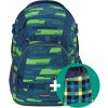 Školský ruksak coocazoo MATE, Lime Stripe, certifikát AGR + Darček