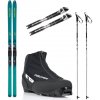 FISCHER Bežecké lyže TRAVERSE 78 Crown Skin - backcountry + viazanie Salomon + topánky + palice