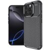Techsuit CarbonFiber kryt na iPhone 16 Pro Max – čierny