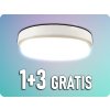 V-TAC LED vonkajšie stropné/nástenné svietidlo 18W, 1820lm, IP54, 1+3 zadarmo! Farba svetla: Teplá biela