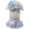 Alize příze Puffy color 5865 variace světle modré