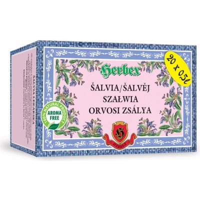 HERBEX ŠALVIA LEKÁRSKA bylinný čaj 20x3 g (60 g)