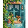 Ideyka: Maľovanie podľa čísiel, dom v záhrade - 40 x 50 cm