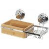 Compactor Bambusová polička s držiakom na mydlo Bestlock SPA Bamboo, 27,3 x 15 x 13,5 cm