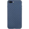 BENKS plastové ochranné v štýle zapletenej kože iPhone 8 Plus/7 Plus – tmavomodré