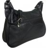Kabelka Sisi kožená - čierna čierna
