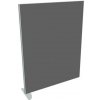 HOBIS Priečkový paraván Akustik, 120x156,5 cm, sv.sivý