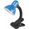 AVIDE Stolní lampa s klipem na 1 žárovku E27, světle modrá (ABDL-CLIP-BL-60W)