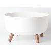 PROSPERPLAST Kvetináč GRACIA LOW 38cm biely