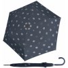 Doppler Fiber Flex AC Timeless Blue Dots - dámsky holový vystreľovací dáždnik