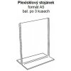 Stolový plexi stojan A5 na výšku, 3ks