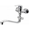 AQUALINE 35 nástenná umývadlová/vaňová batéria, rozteč 100mm, chróm S52140