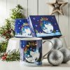 Vianočný porcelánový hrnček X-MASS MUG POLÁRNE MEDVEDE BIELO-MODRÝ 350 ml