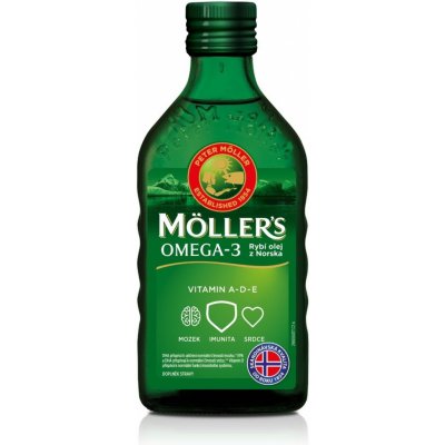 Mollers Omega 3 rybí olej ovocná príchuť 250 ml