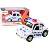 Lean Toys Biele policajné autíčko 1:38 – trecí pohon