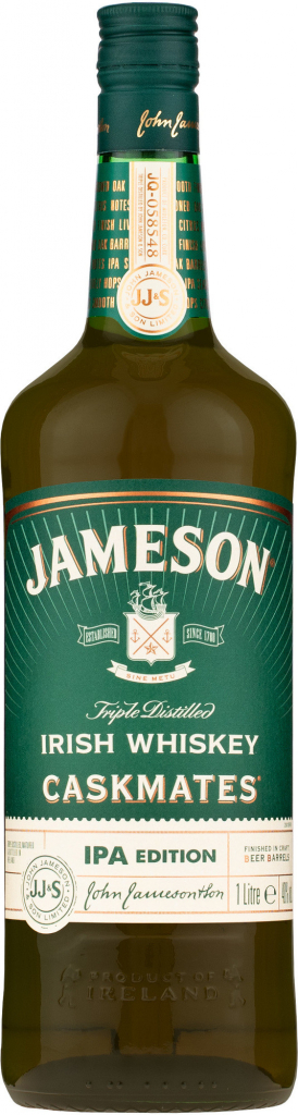 Jameson Caskmates IPA edition: Írsky whiskey zrenia v IPA suda pre bohatú chuť a arómu s objemom 0,7 l.