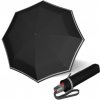 Knirps T.200 Medium duomatic Reflective Rain pánsky plne automatický dáždnik černý